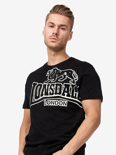 Лот: 25625282. Фото: 1. Футболка LONSDALE LANGSETT, Черный. Другое (спортивная одежда)