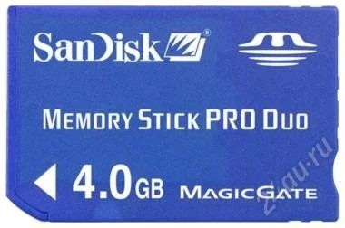Лот: 1515952. Фото: 1. SanDisk Memory Stick PRO DUO 4GB... Карты памяти