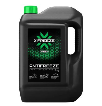 Лот: 16269562. Фото: 1. Антифриз X-Freeze зеленый 3 кг. Масла, жидкости