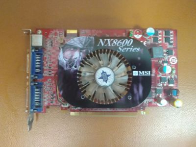 Лот: 20987661. Фото: 1. Б/У видеокарта MSI NX8600GT-TD256E-OC... Видеокарты