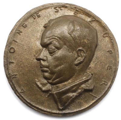 Лот: 18621059. Фото: 1. Франция медаль Антуан де Сент-Экзюпери... Памятные медали
