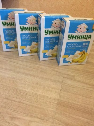 Лот: 6889196. Фото: 1. каша умница молочная рисово-кукурузная... Детское питание