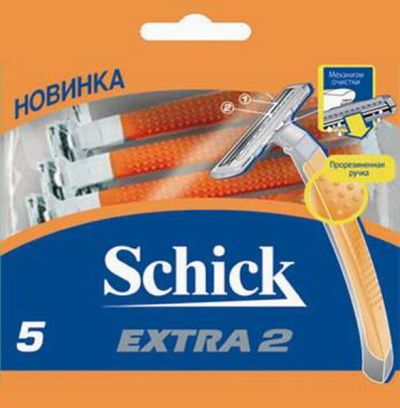 Лот: 11379528. Фото: 1. Schick Extra 2 Orange Одноразовые... Уход за лицом 