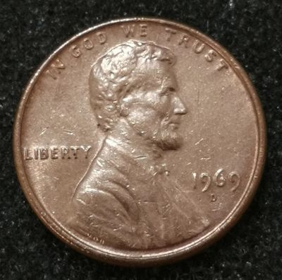 Лот: 23519751. Фото: 1. 1 цент 1969 года. США ("D" - Денвер... Америка