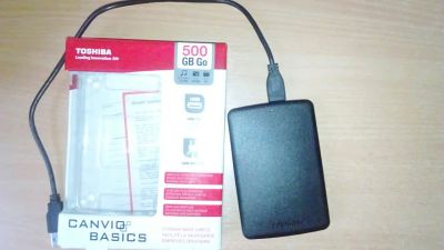 Лот: 5987447. Фото: 1. жёсткий диск 500GB Toshiba Canvio. Внешние жесткие диски