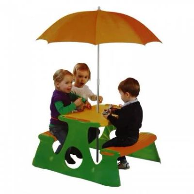 Лот: 8878245. Фото: 1. Стол-пикник с зонтом Paradiso... Столики, стулья, парты