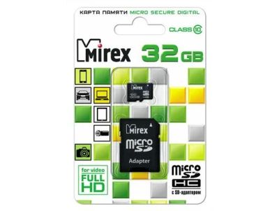 Лот: 16045202. Фото: 1. Micro SDHC карта памяти 32ГБ Mirex... USB-флеш карты