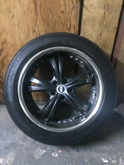 Лот: 7585102. Фото: 1. Комплект диски+резина RW + Dunlop... Шины на дисках