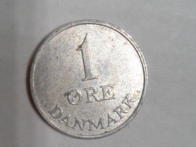 Лот: 14478295. Фото: 1. Монета Дании 1 эре. Европа