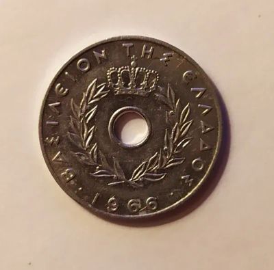 Лот: 25805461. Фото: 1. Греция 20 лепт 1966. Европа