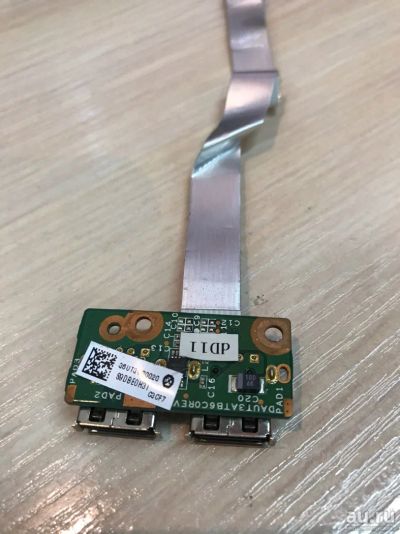 Лот: 16922828. Фото: 1. Гнезда USB (плата и шлейф) для... Шлейфы, кабели, переходники