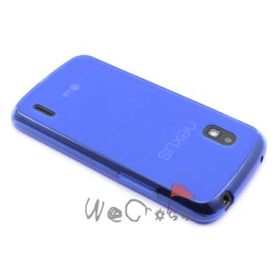 Лот: 3639308. Фото: 1. Чехол Google Nexus 4 LG E960 синий. Чехлы, бамперы