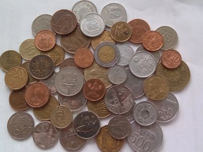 Лот: 17291779. Фото: 1. Монеты разных стран, 50 шт., 70... Наборы монет