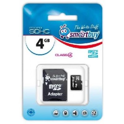 Лот: 4626042. Фото: 1. Карта памяти MicroSDHC 4Gb 4 Class... Карты памяти