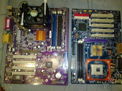 Лот: 650259. Фото: 1. две материнские платы Intel и... Материнские платы