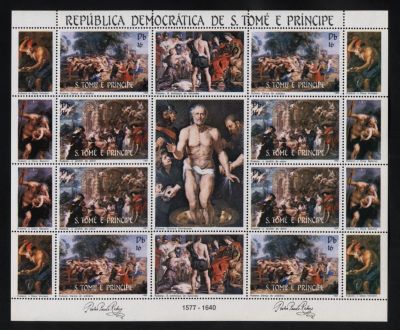 Лот: 5972855. Фото: 1. Сан Томе 1983 Живопись Рубенс... Марки