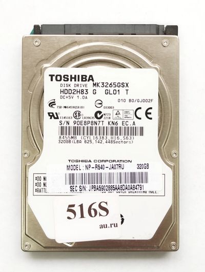 Лот: 18685166. Фото: 1. Жесткий диск SATA-II 2,5 Toshiba... Жёсткие диски (HDD)