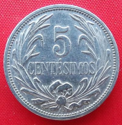Лот: 4715234. Фото: 1. (№3606/LF) 5 сентесимо 1936 (Уругвай... Америка