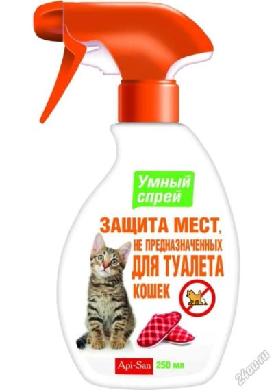 Лот: 5684867. Фото: 1. Умный спрей Api-San для кошек... Косметика для животных