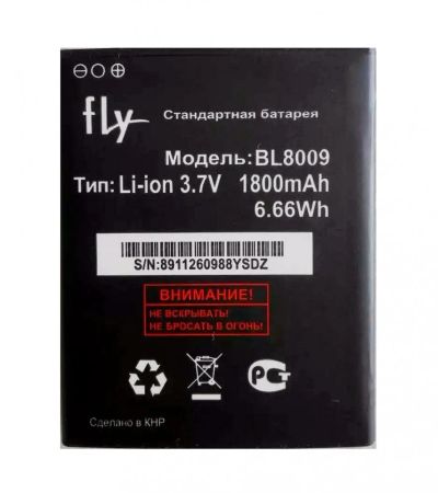 Лот: 12061130. Фото: 1. АКБ Fly BL8009 FS451 (тех.упаковка... Аккумуляторы