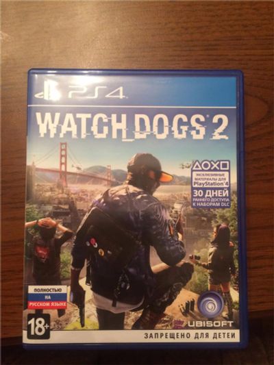 Лот: 8819394. Фото: 1. Watch Dogs 2 PS4 НОВЫЙ!!! Лицензионный... Игры для консолей