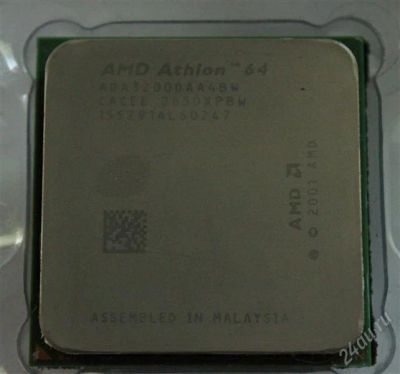 Лот: 1632083. Фото: 1. Amd Athlon 64 ADA3200DAA4BW, сокет... Процессоры