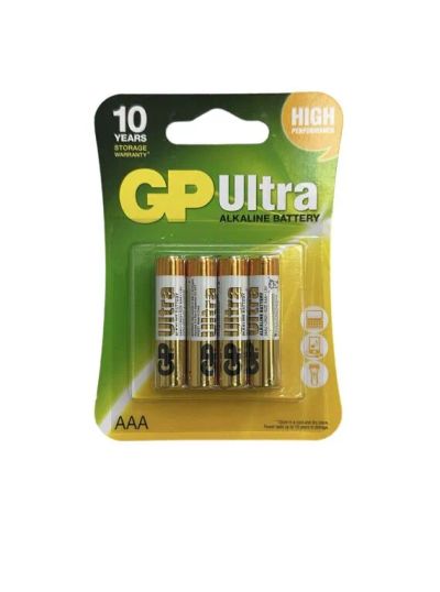 Лот: 20880978. Фото: 1. Батарейка AAA GP Ultra LR03 4-BL... Батарейки, аккумуляторы, элементы питания
