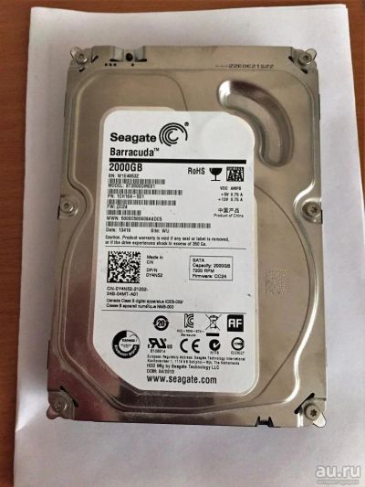 Лот: 8796495. Фото: 1. seagate 2tb. Жёсткие диски (HDD)