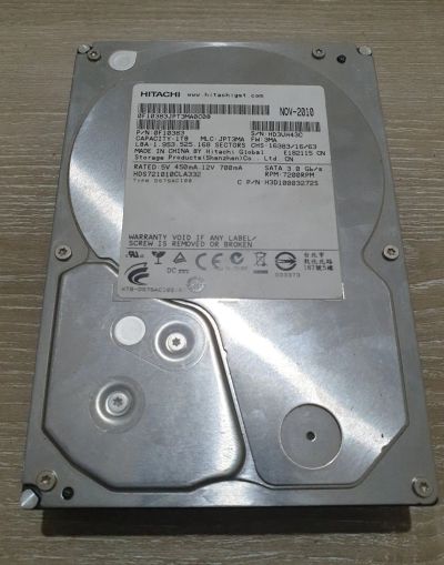 Лот: 17386587. Фото: 1. Жесткий диск hitachi ds7sac1000. Жёсткие диски (HDD)