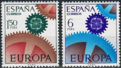Лот: 18727712. Фото: 1. 1967. Испания. Марки Европы. Полная... Марки