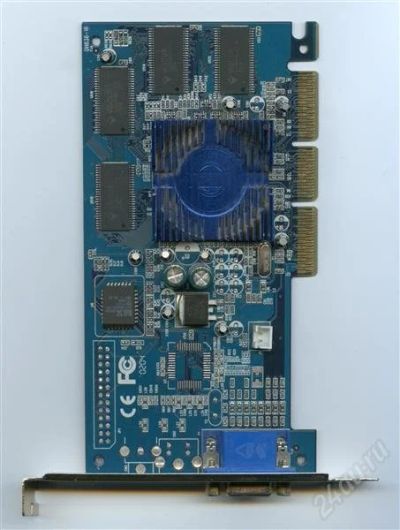 Лот: 2452258. Фото: 1. NVIDIA GeForce2 MX200 32Mb AGP... Видеокарты
