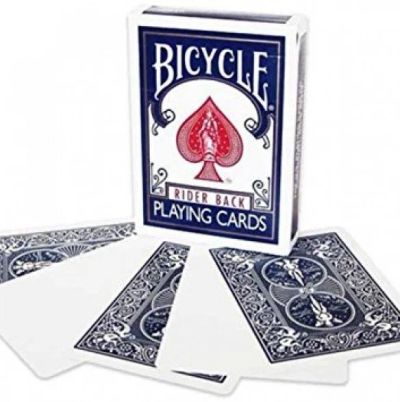 Лот: 15568321. Фото: 1. Bicycle Blank Face Blue (Пустая... Настольные игры, карты