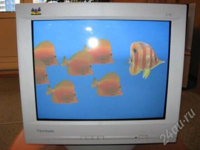Лот: 573978. Фото: 1. отличный монитор 17" ViewSonic... ЭЛТ-мониторы