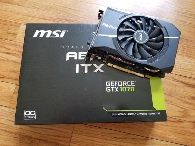 Лот: 11786859. Фото: 1. Видеокарта MSI GeForce GTX 1070... Видеокарты