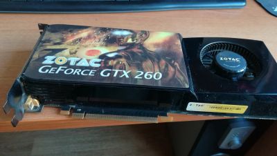Лот: 13045352. Фото: 1. Zotac geforce gtx 260. Видеокарты