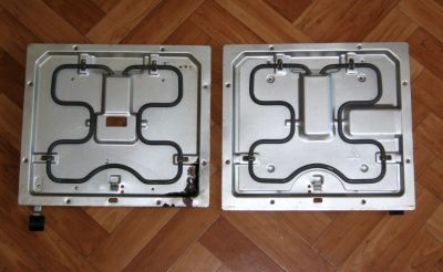 Лот: 25680043. Фото: 1. 2 ТЭН гриля Polaris PGP 1902 1000W... Запчасти, комплектующие для мелкой бытовой техники