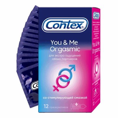 Лот: 23723690. Фото: 1. Contex You & Me Orgasmic Презервативы... Лекарства