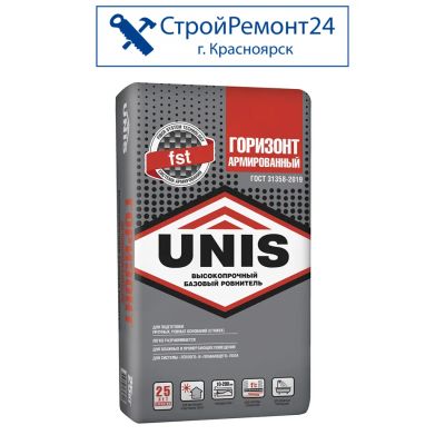 Лот: 21360364. Фото: 1. Стяжка пола Unis (Юнис) Горизонт... Смеси, шпатлевки, цемент