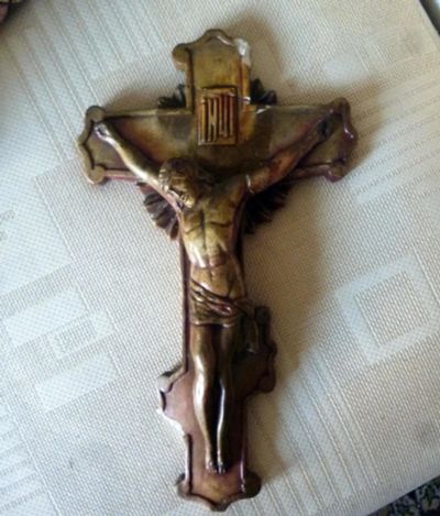 Лот: 10419396. Фото: 1. Крест гипсовый, православный. Картины, гравюры