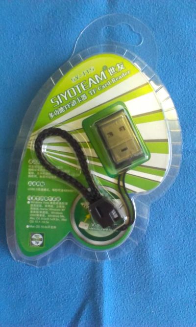Лот: 5192878. Фото: 1. USB CardReader MicroSD Siyoteam... Картридеры