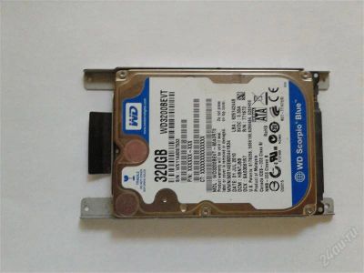Лот: 2911250. Фото: 1. HDD Western digital 320 Гб 5400Rpm... Жёсткие диски (HDD)