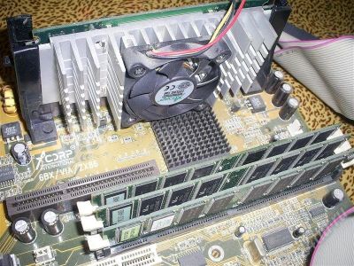 Лот: 285485. Фото: 1. мат. плата +sdram +проц. Материнские платы