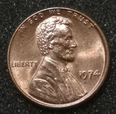 Лот: 23519750. Фото: 1. 1 цент 1974 года. США. Штемпельный... Америка