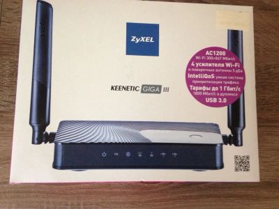 Лот: 10661409. Фото: 1. Wi-Fi роутер zyxel Keenetic Giga... WiFi, Bluetooth адаптеры