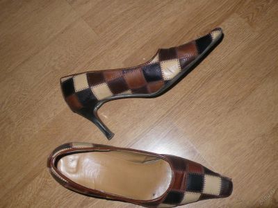 Лот: 10475862. Фото: 1. туфли 37 клетка. Туфли