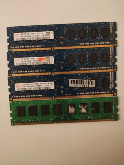 Лот: 18456296. Фото: 1. 4x2gb ddr3 оперативная память... Оперативная память