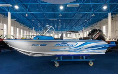 Лот: 25209295. Фото: 1. Катер-лодка алюминиевая NORTHSILVER... Лодки и катера