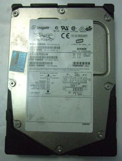 Лот: 7626217. Фото: 1. ST336752LW 36-GB U160 SCSI NHP... Жёсткие диски (HDD)