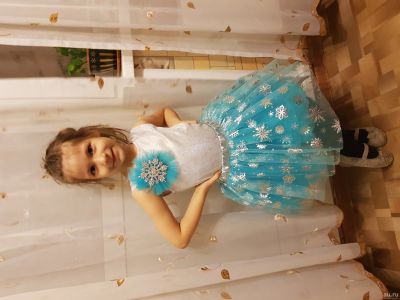 Лот: 12782210. Фото: 1. Новогодний костюм "снежинка". Детские карнавальные, праздничные костюмы