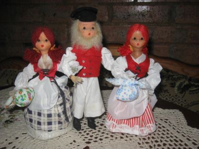 Лот: 7471122. Фото: 1. Винтажные куклы Европа 3 шт. Куклы